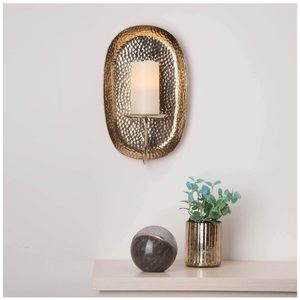 LAMPLUST NEW brass plate hammer finish wall sconce